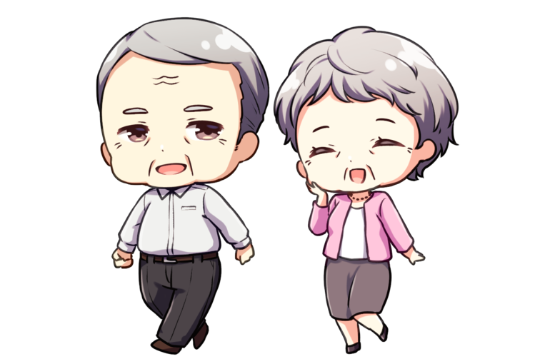 老夫婦イラスト